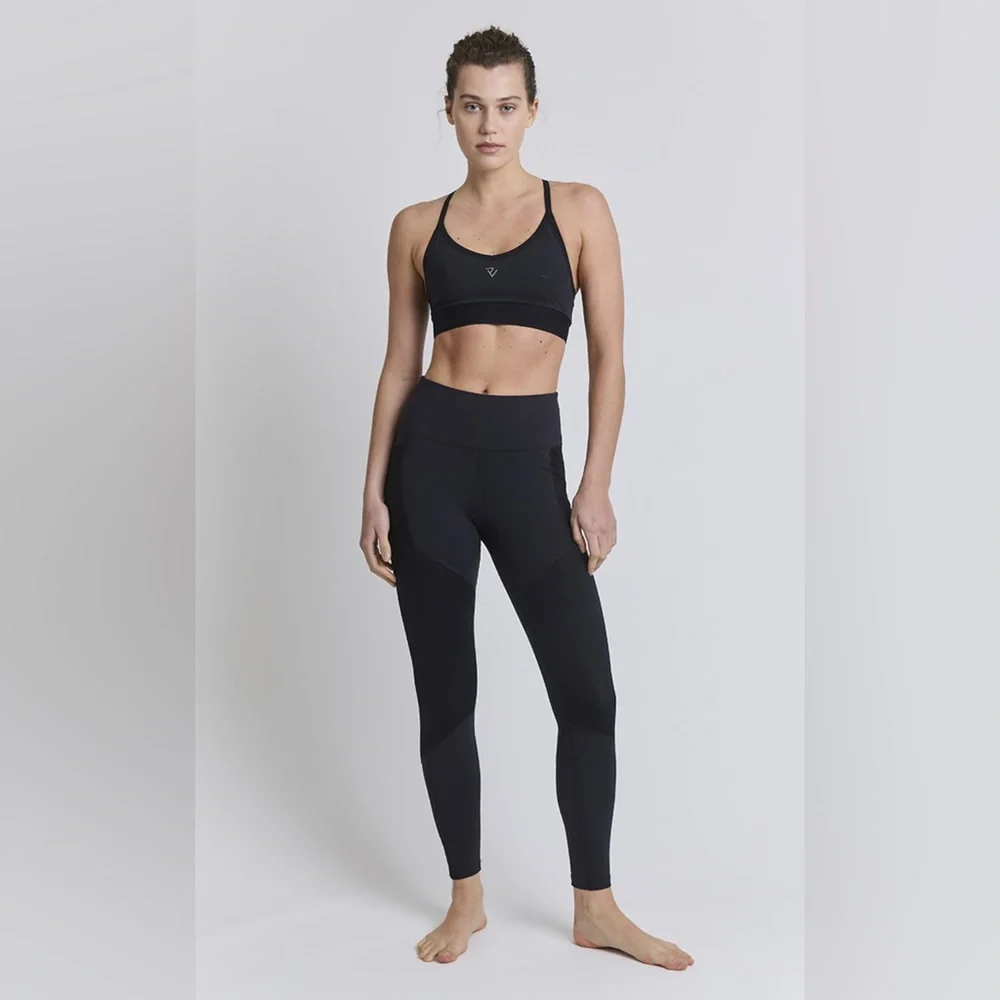 NWT [RectoVerso] Rebel Black High-Waisted Activewear Leggings Women's Sz Large - Picture 6 of 12